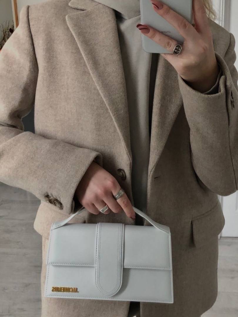 Jacquemus Le Bambino Grand Large Shoulder Bag With Original Box & Dust Cover