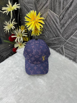 Louis Vuitton_Purple_Small_Side_Logo_Monogram_Premium_Unisex_Cap_With_Safety_Box