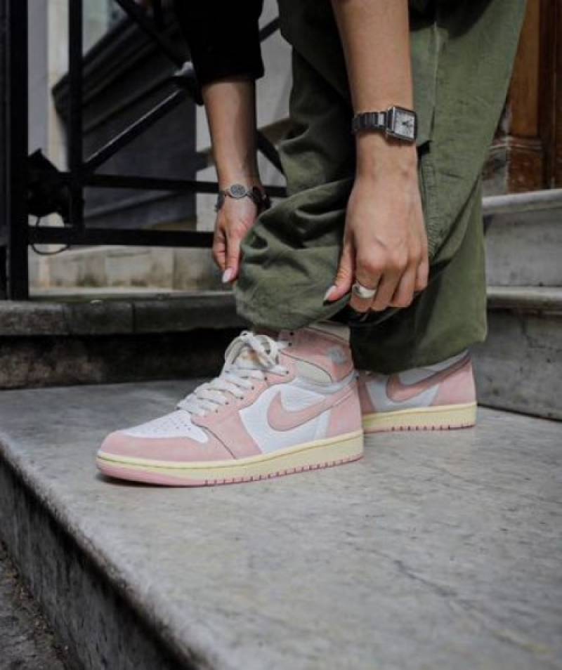 Nike air jordan 1 high washed pink semi ua