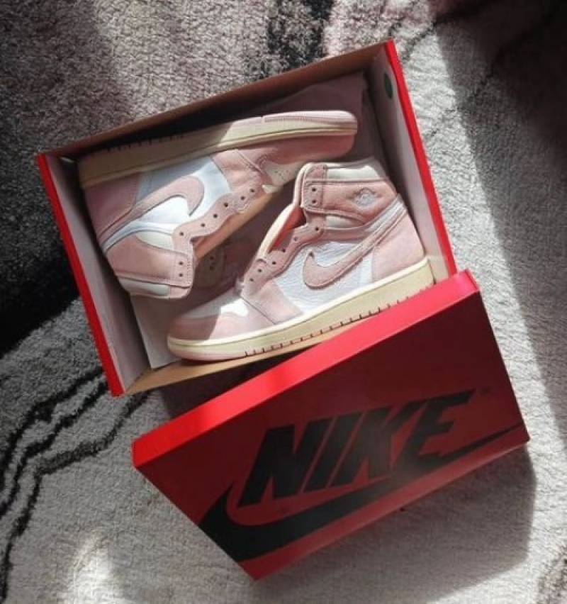 Nike air jordan 1 high washed pink semi ua