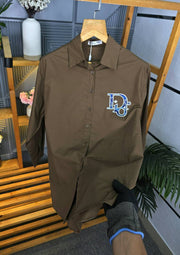 DIO LOGO SHIRT BROWN S124-BR
