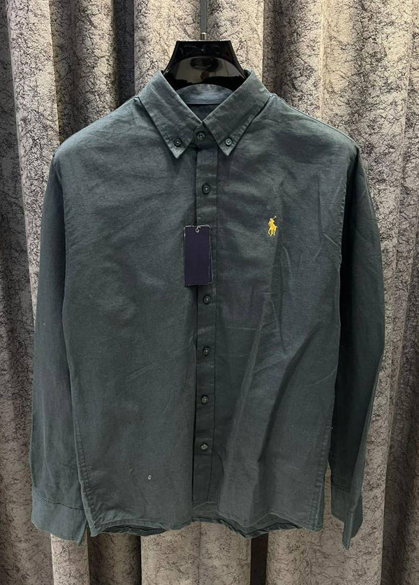 RALP- L-AUREN P-OLO IMPORTED STORE ARTICLE SHIRT leelan fabric