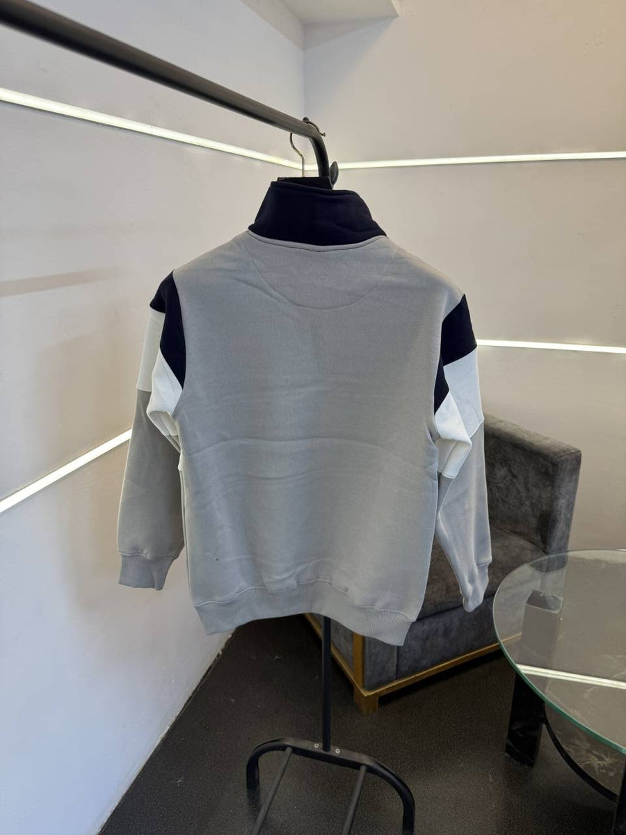 Ralph lauren imported half zip sweatshirt navy grey