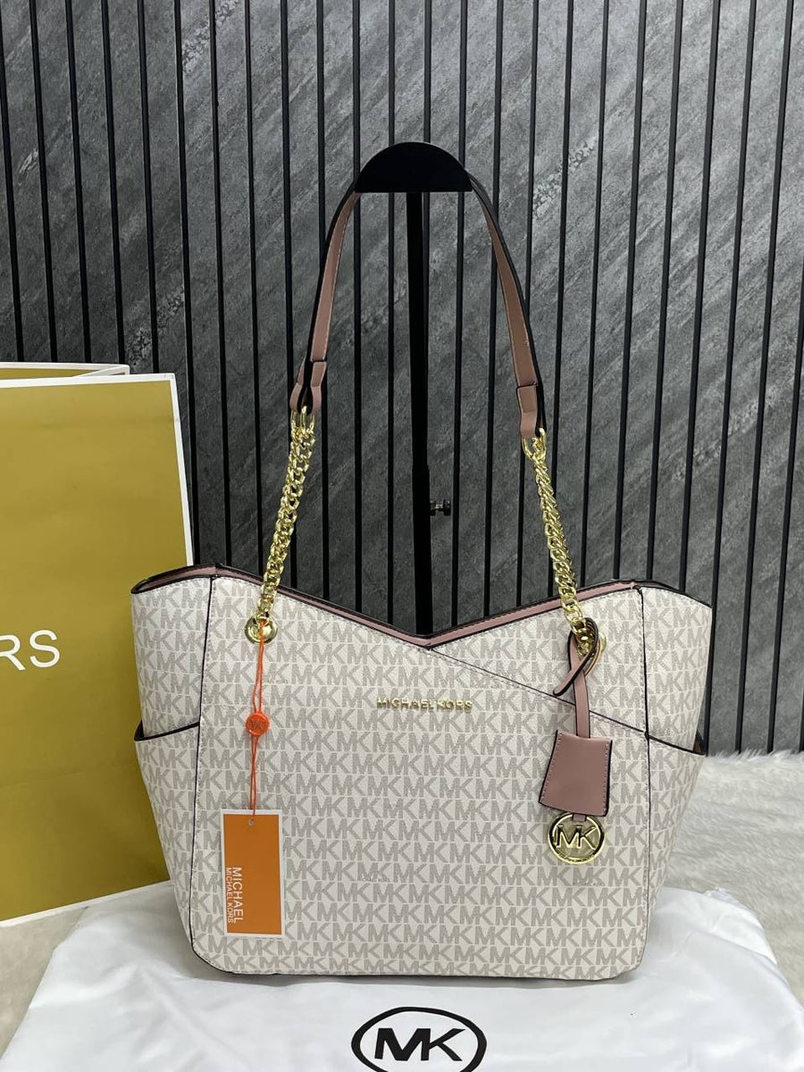 Michael Kors_Jet_Set_Signature_Shoulder_Tote_With_DustCover_CarryBag