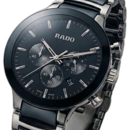 Rado centrix chronograph 2 ton Black silver