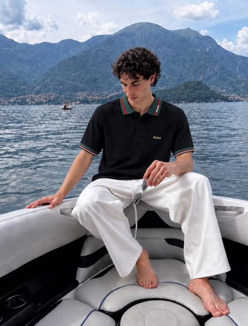 GUCCXI IMPORTED STORE ARTICLE POLO T SHIRT