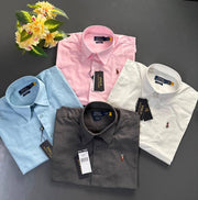 Ralph LAUREN P-OLO IMPORTED STORE ARTICLE SHIRT LINEN FABRIC