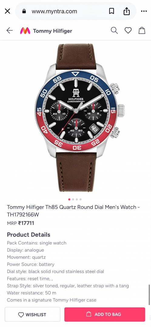 Tommy Hilfiger Th85 Quartz Round Dial TH1792166W