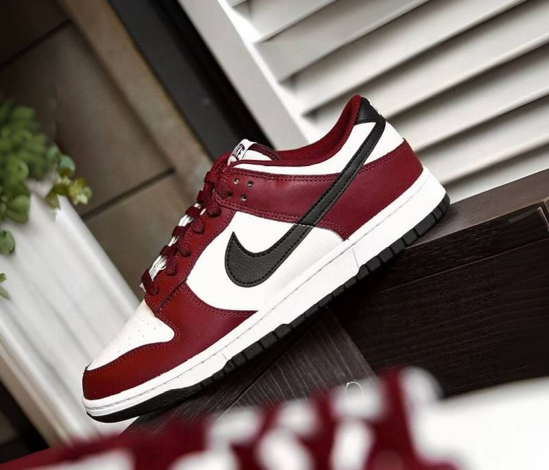 The Nikke Dunk Low Dark Team Red
