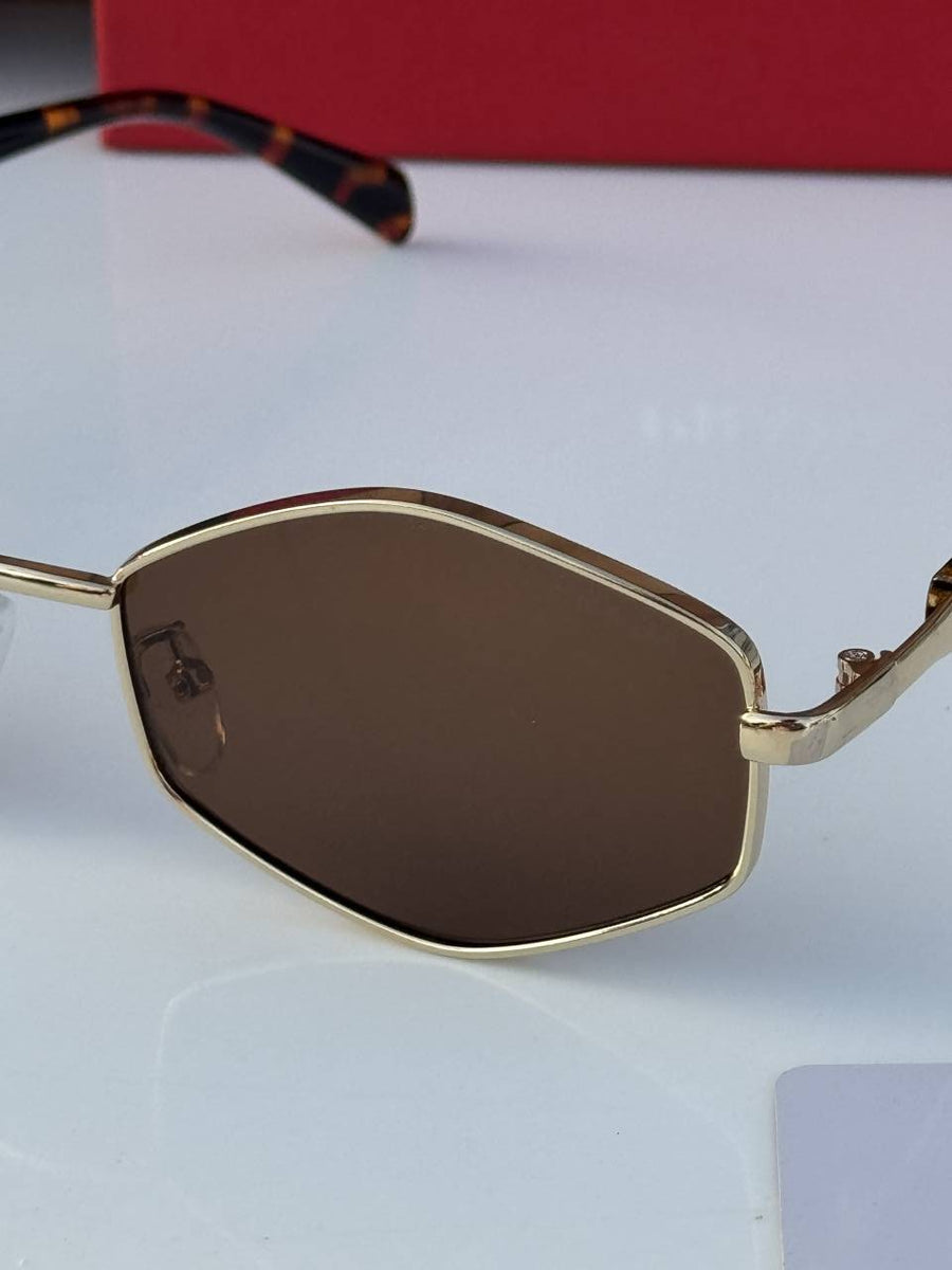 Prada 58081 gold brown