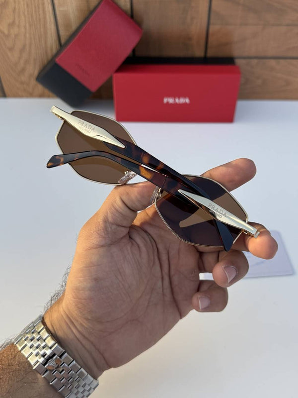 Prada 58081 gold brown