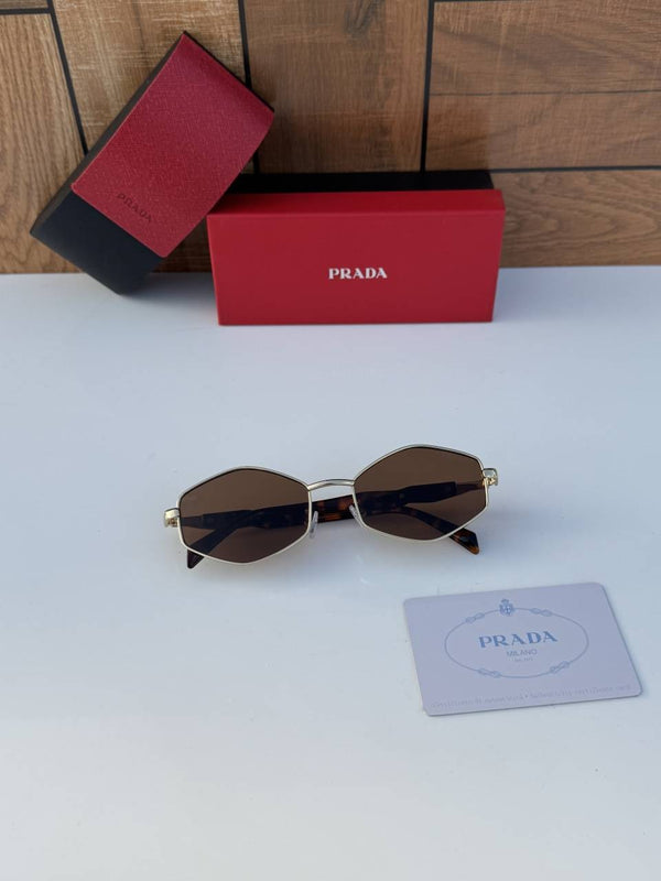 Prada 58081 gold brown