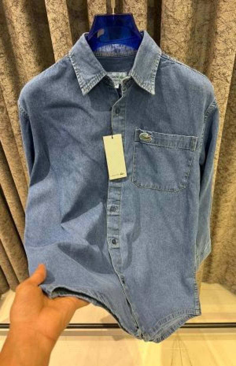 Lacoste IMPORTED STORE ARTICLE DENIM SHIRT