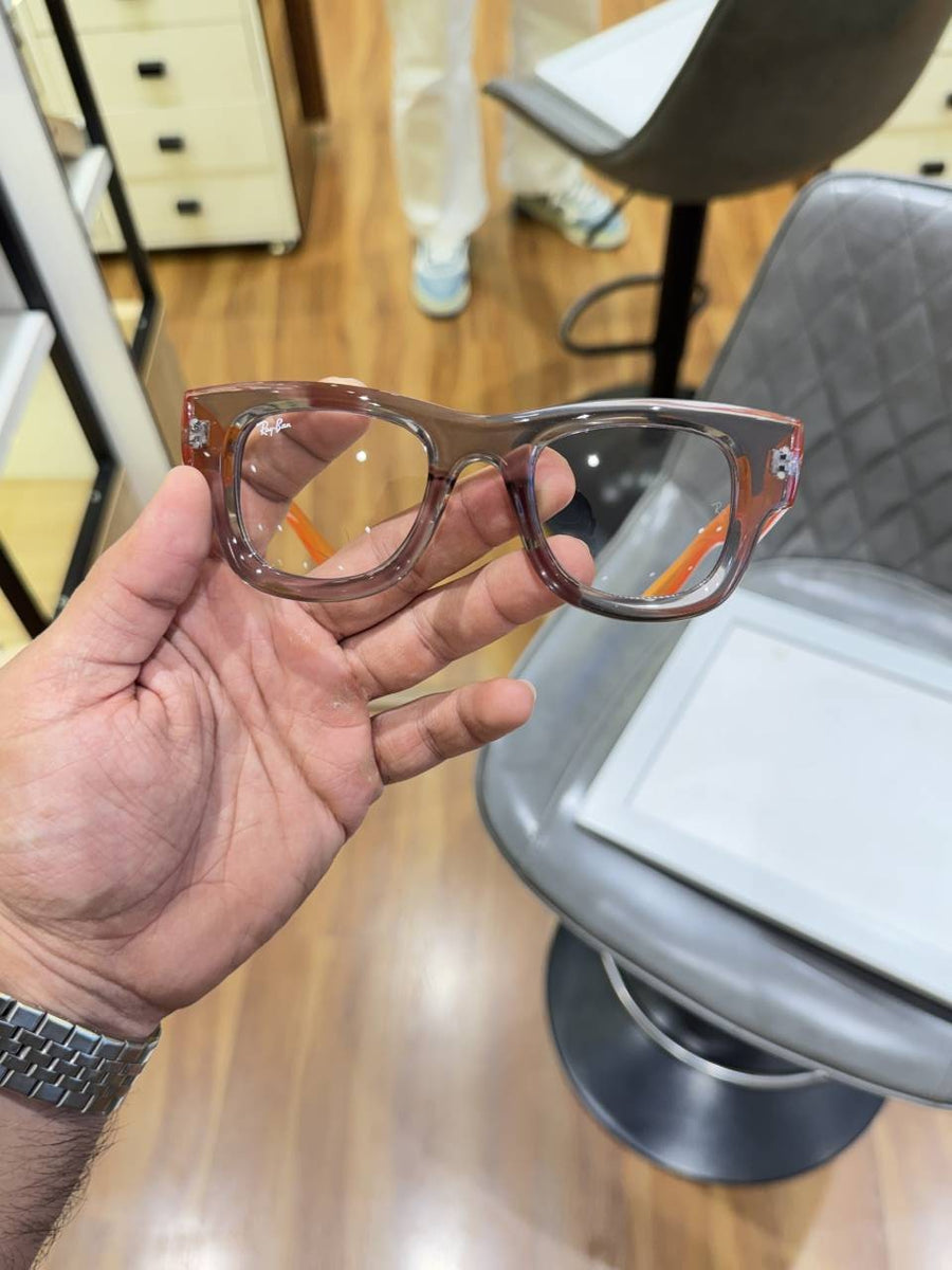 Ray-Ban 4940 puffer grey orange plano