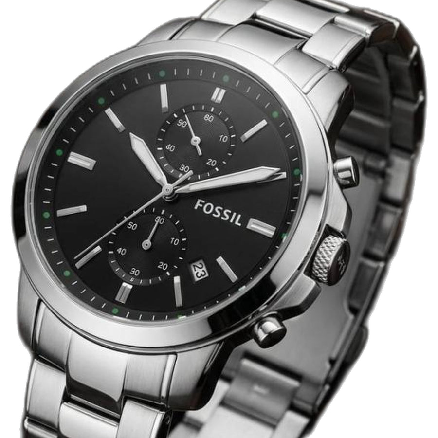 Fossil Minimalist Chronograph Silver-Black