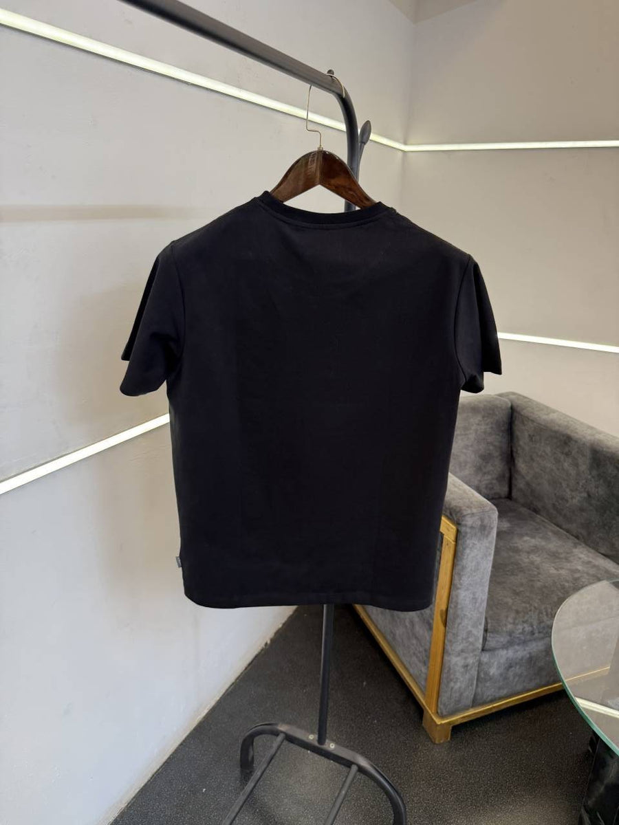 Christian diyor turkish imported round neck tshirt with brand patch black