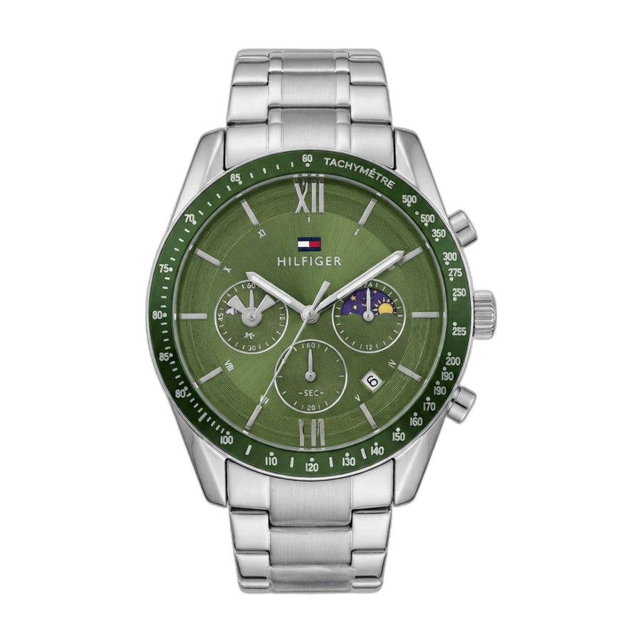Tommy Hilfiger Multifunction Silver Green Dial