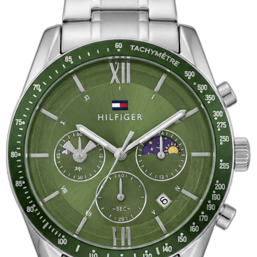 Tommy Hilfiger Multifunction Silver Green Dial
