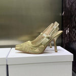 Dior_Jadiyor_Slingback_Heels_Pumps_Gold_For_Her_With_Original_Box_And_Carry_Bag
