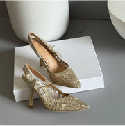 Dior_Jadiyor_Slingback_Heels_Pumps_Gold_For_Her_With_Original_Box_And_Carry_Bag