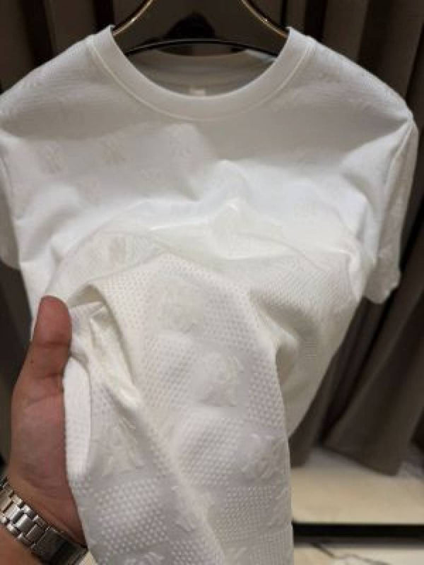 Amiri Full Monogram Round Neck T-shirt White