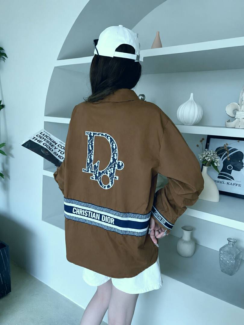 Dio MonogramLogo Shirt Brown S112-BR