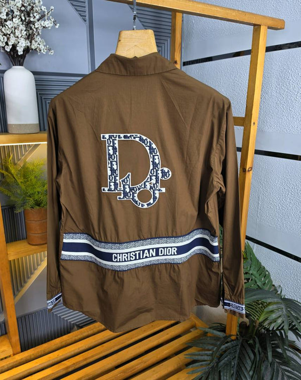 Dio MonogramLogo Shirt Brown S112-BR