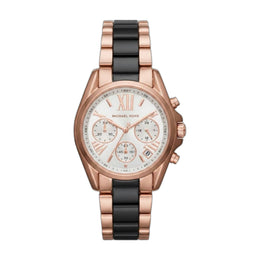 Michael kors bradshaw two tone black White Dial