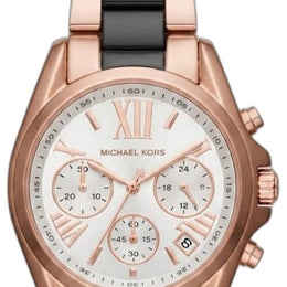 Michael kors bradshaw two tone black White Dial
