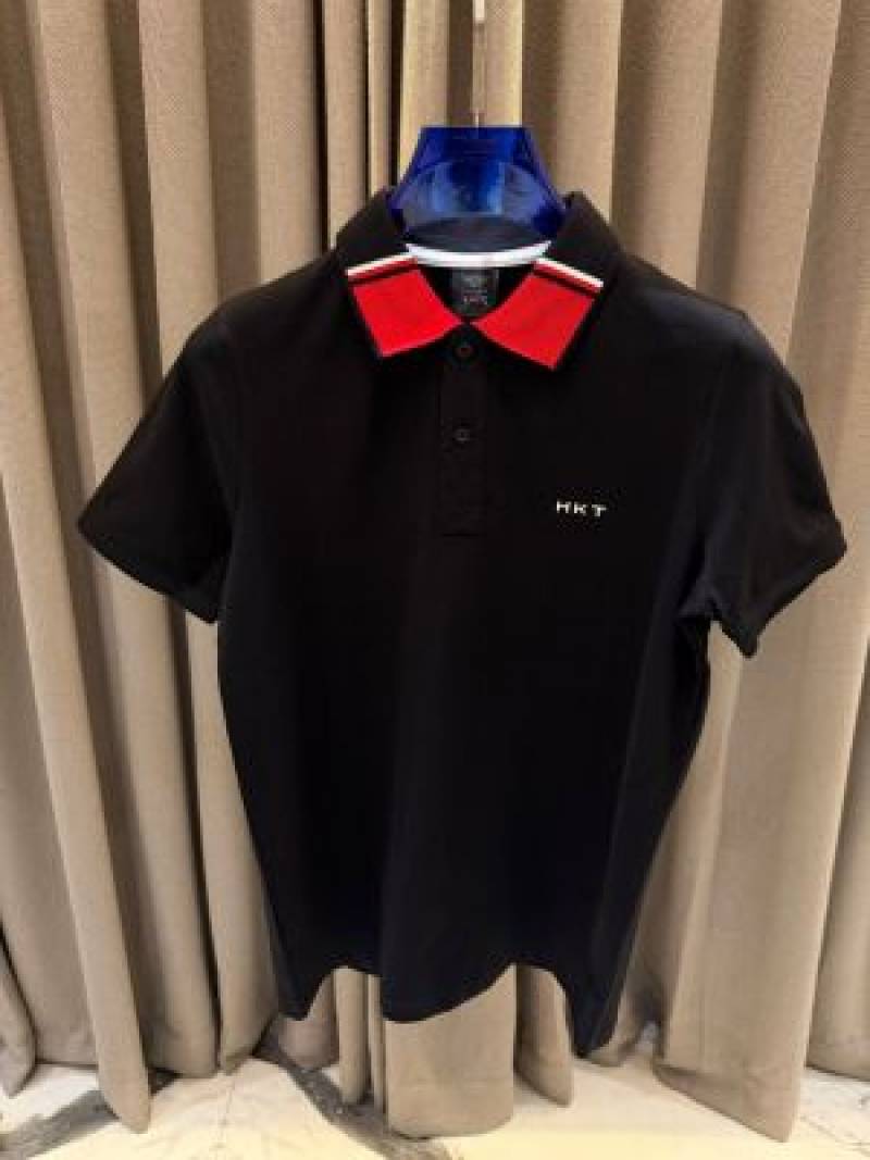 Hackett Chest Logo Polo T-shirt Black