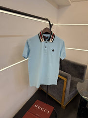 Gucci Imported box pack polo tshirt sky