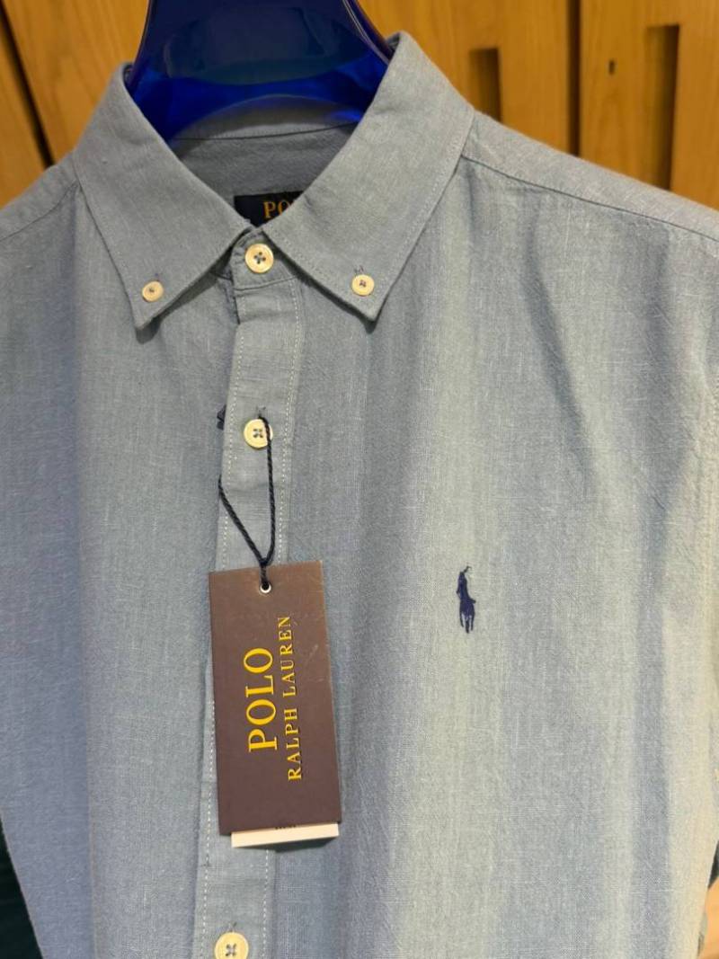 Ralph L-AURENx P-OLO IMPORTED STORE ARTICLE SHIRT linen fabric
