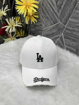 Los Angeles La Dodgers Premium Unisex Cap (With Safety Box) (White)