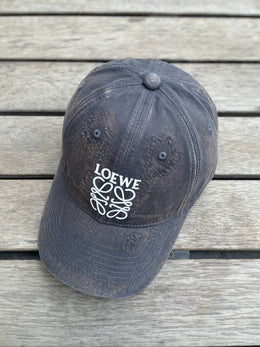 Loewe Denim Washed Grey Premium Unisex Cap With Safety Box
