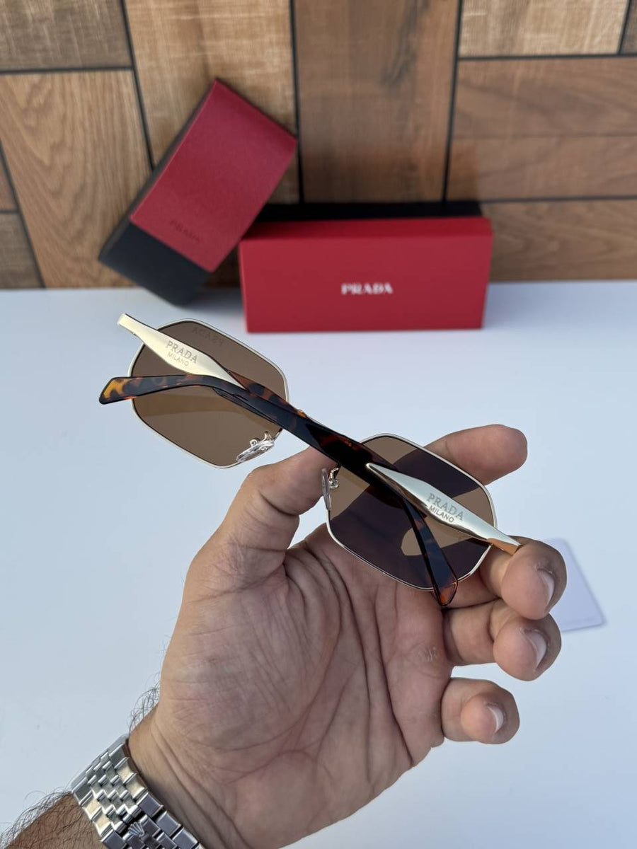 Prada 58258 gold brown