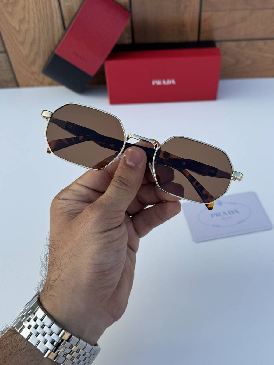 Prada 58258 gold brown