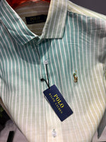 Ralph LAUREN P-OLO IMPORTED STORE ARTICLE Linen Cloth SHIRT