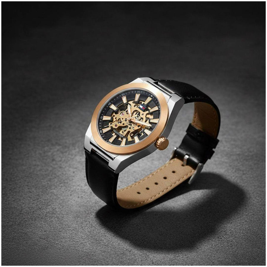 Tommy Hilfigar Automatic Skeleton Leather