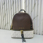 Michael Kors_MK Rhea Backpack With Dust Bag (Coffee White - 758)