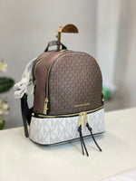 Michael Kors_MK Rhea Backpack With Dust Bag (Coffee White - 758)