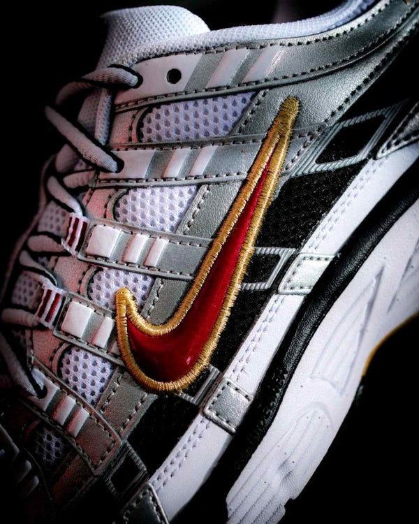 Nike P-6000 PlatinumVarsity Red 5056
