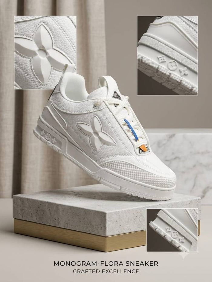 LOUUIS VUITTON SKATE WHITE SNEAKER style idea