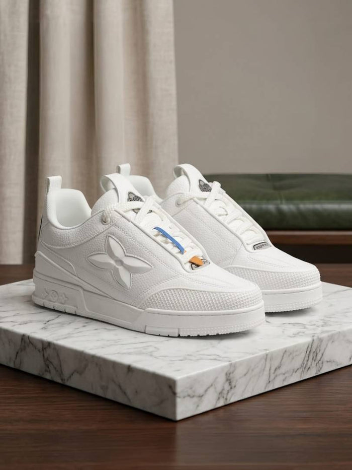 LOUUIS VUITTON SKATE WHITE SNEAKER style idea