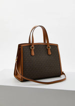 Michael Kors 100817 Chantal Medium Satchel Bag With DustCover & LongBelt