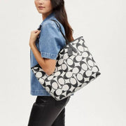 Signature City Limited Edition Premium Tote Bag With OG Magnetic Box & Dust Bag (Black White-874)