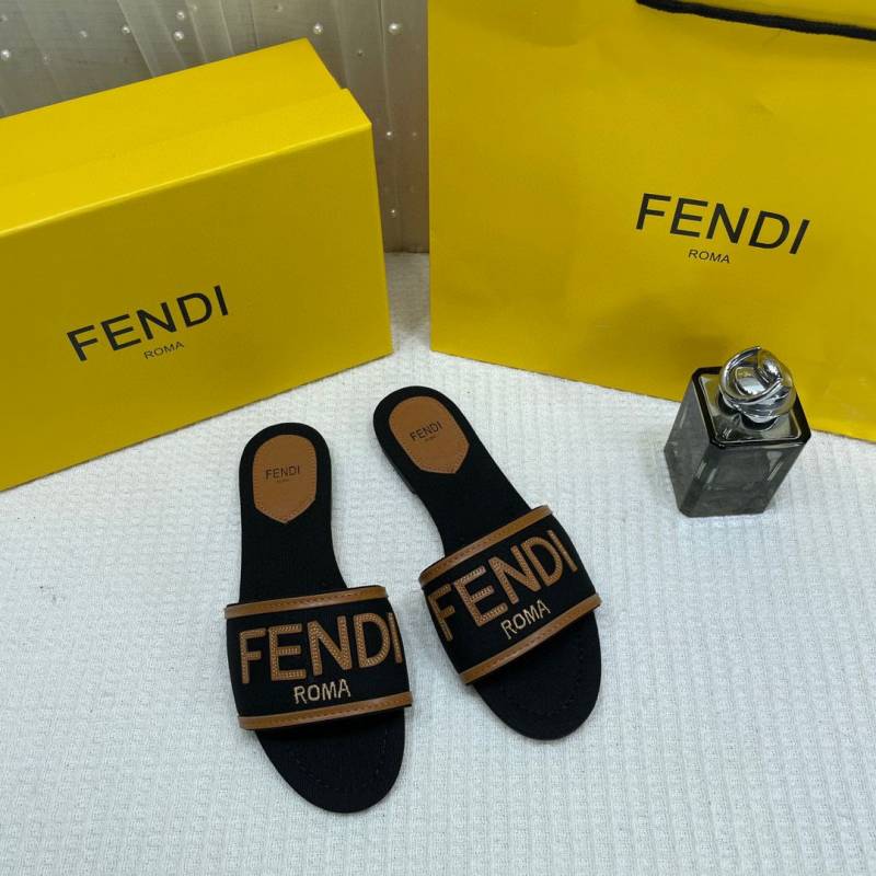 Fendi_Black_Denim_Washed_Flats_With_OG_Box_&_Carry_Bag_Black