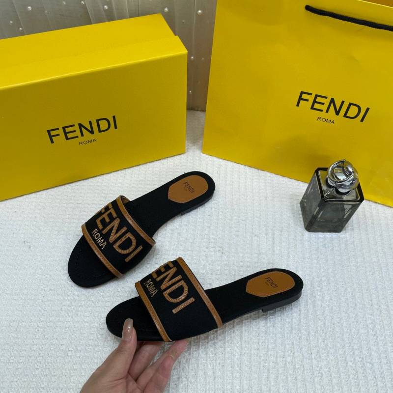 Fendi_Black_Denim_Washed_Flats_With_OG_Box_&_Carry_Bag_Black