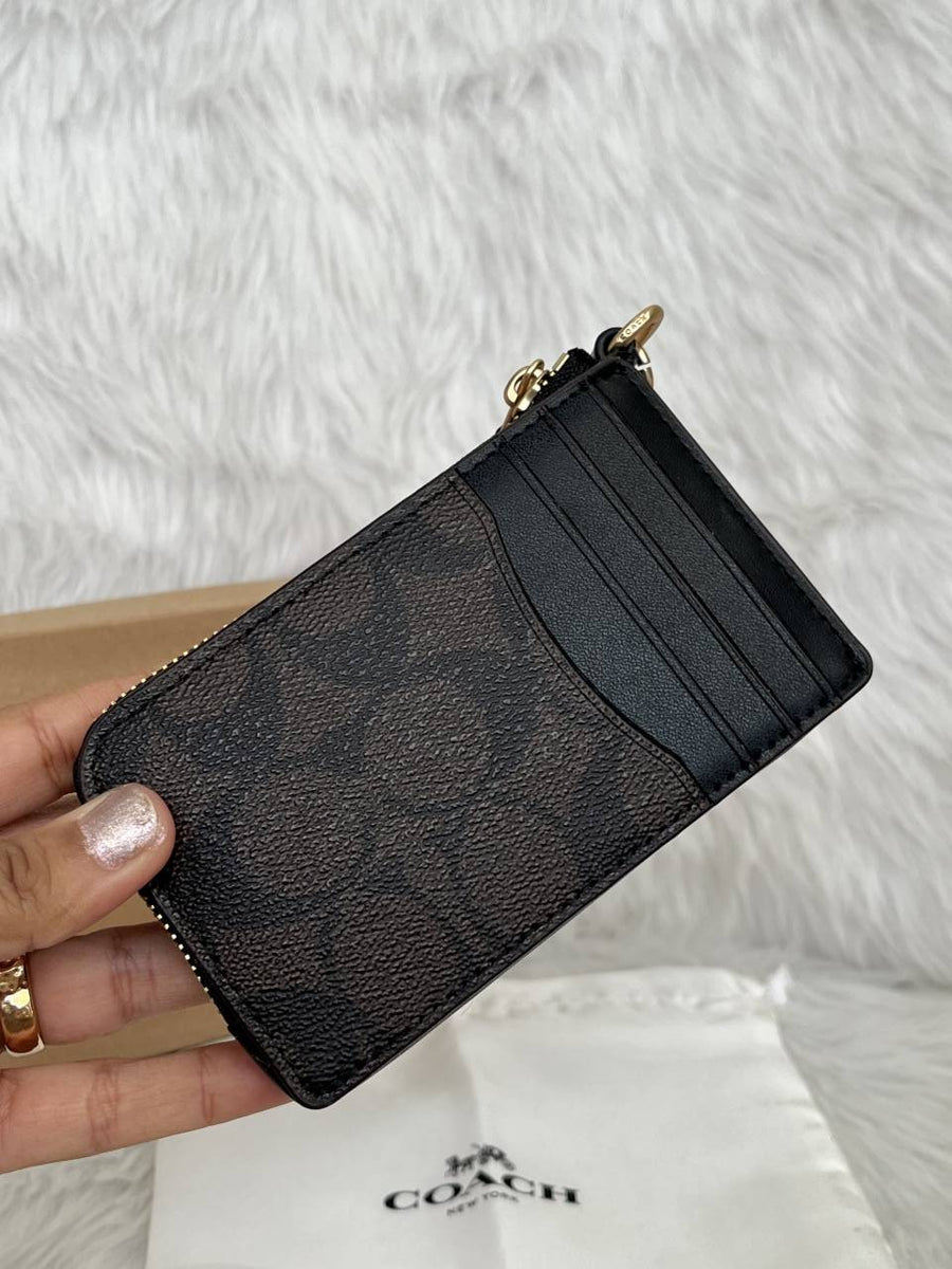 Coach_CC-5_Zip_Card_Case_Wallet_With_OriginalBox_DustCover