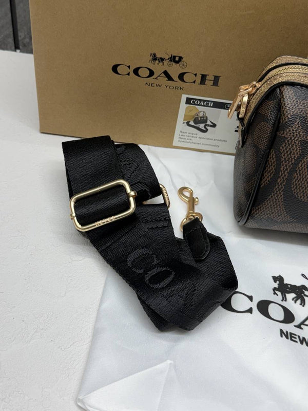 Coach Rowan Mini Coffee-Ap-Black With OriginalBox DustCover