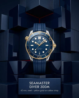 Omega Seamaster Diver 300M Automatic Blue-Gold-Blue